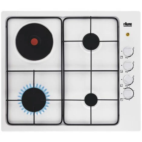 Piano Cottura Misto 60cm 4 Fuochi Bianco - Fgm64300w - Faure