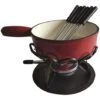 SET TAVOLA E CUOCO FONDUTA ROSSA UNI 24 CM R FERRO A CALDO FORG 1198705