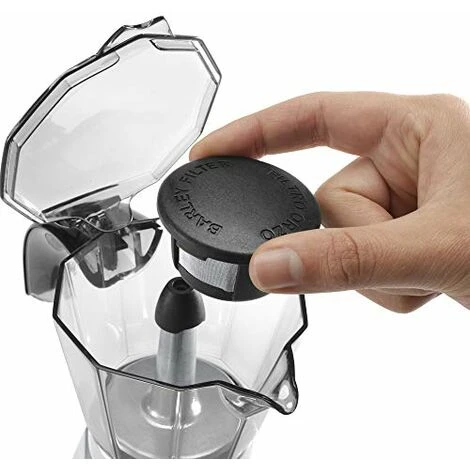 DeLonghi Alicia PLUS EMKP 21.B Caffettiera Moka Elettrica 1-2 Tazze, Caffè Caldo Per 30 Minuti, Funzione Orzo, Spegnimento Automatico, Risparmio Energetico, Facile Da Usare E Da Pulire, 450 W,Argento - immagine 4