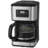 Clatronic KA 3642 Macchina Per Caffè Con Filtro Per 12  14 Tazze, 1,5 L, Acciaio Inossidabile, Timer, Inox Nero