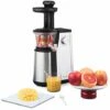 H.Koenig GSX12 Estrattore Di Succo A Freddo, 60 Giri/min, Frutta E Verdura, Spremitura Lenta, Acciaio Inox, BPA Free, 1L, 400W