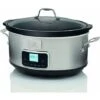 Electrolux ESC7400 Slow Cooker - Pentola Elettrica In Acciaio Inox Per Cottura Lenta Con 6 Programmi Predefiniti, 235 W, 6.6 Lt