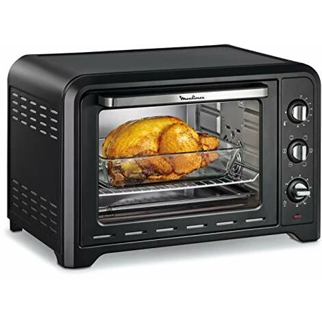 Moulinex Optimo Forno Elettrico 39 L Nero Calore Girevole 6 Modalità Di Cottura Pizza Pane Torte Pasticcerie 2000 W Termostato 240° Funzione Scongelamento OX487810 - immagine 4
