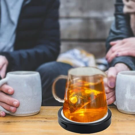 Scalda Tazze Da Caffè, Sottobicchiere Riscaldato Elettrico USB, Scalda Teiera, Fornisce Una Temperatura Costante Per Caffè, Latte E Bevande In Ufficio E A Casa - immagine 3