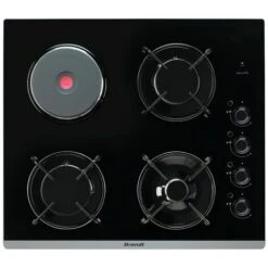 Piano Cottura Misto 51cm 4 Fuochi Nero - Bpg6413bm - Brandt
