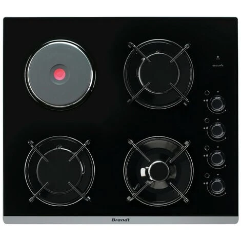 Piano Cottura Misto 51cm 4 Fuochi Nero - Bpg6413bm - Brandt