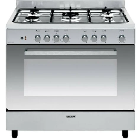 Piano Cottura Misto 104l 5 Fuochi In Acciaio Inox - Ge960cbix2 - Glem