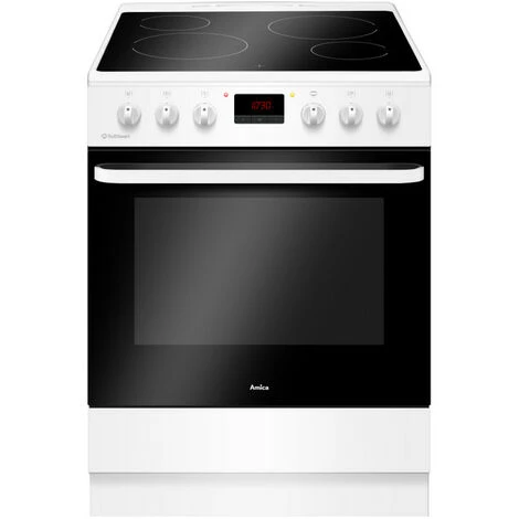 Cucina In Vetroceramica 65l 4 Fuochi Bianco - Acv6005b - Amica