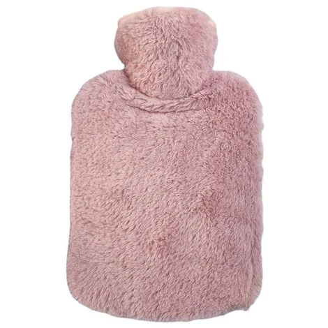 Nuova Borsa Scaldamani, Borsa Dell'acqua Calda Con Copertura In Tessuto Peluche A Due Mani, Borsa Scaldamani Riempita D'acqua In PVC (rosa)
