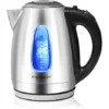 Aigostar Queen 30CDZ - Bollitore Elettrico In Acciaio Inossidabile Con Illuminazione A LED, 2200 Watt Con Capacità Da 1.7 Litri, Protezione A Boil-Dry, BPA Free. Design Esclusivo.