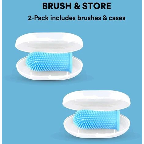 Set Di Spazzolini Da Dito, Design Ergonomico, Setole Avvolgenti Per Una Facile Pulizia Dei Denti, Cure Dentistiche - immagine 3