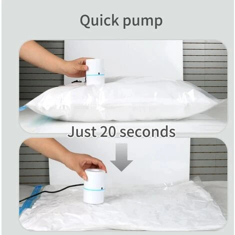 Pompa Elettrica Per Sacchi Compressi Pompa Per Sacchi Sottovuoto Da Viaggio Mini Sigillatrice Sottovuoto Per Vestiti Macchina Per Sigillare Sacchetti Di Immagazzinaggio - immagine 4