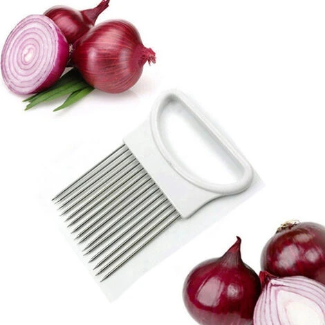 Vendita Calda Cipolla Pomodoro Affettatrice Di Verdure Supporto Guida Per Affettatrice Taglierina Gadget Signore E Gent PA - immagine 3