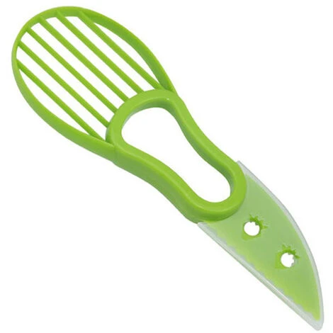 3-in-1 Avocado Affettatrice Shea Corer Burro Pelapatate Cutter Separatore Di Polpa Coltello Di Plastica Utensili Da Cucina Per Verdure Accessorio Per La Casa