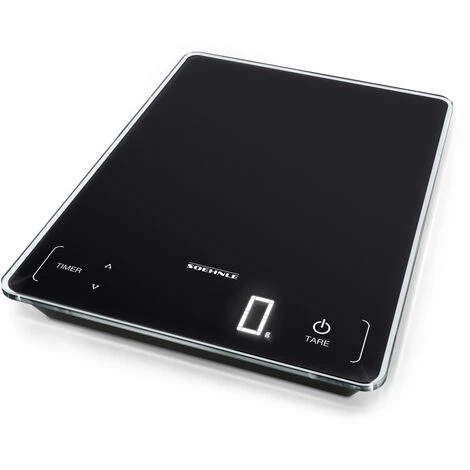 Bilancia Da Cucina Elettronica Soehnle SHN61506 Page Profi 100 Superficie Piana Rettangolo Nero