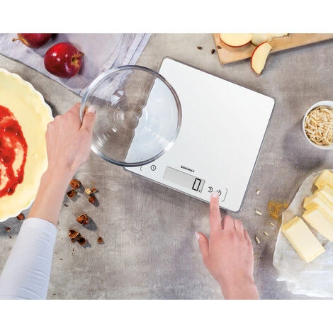 Bilancia Da Cucina Elettronica Soehnle SHN61505 Page Comfort 400 Superficie Piana Quadrato Bianco - immagine 2