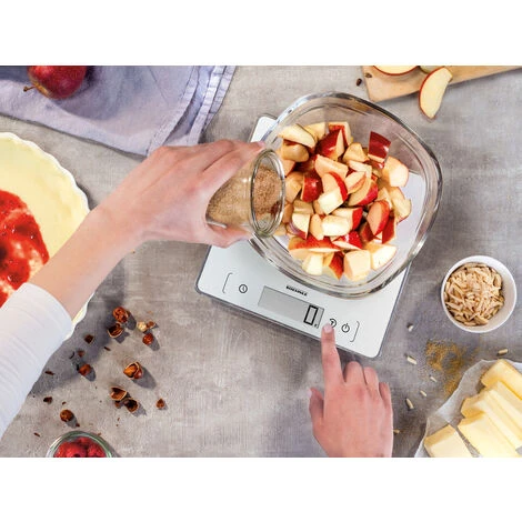 Bilancia Da Cucina Elettronica Soehnle SHN61505 Page Comfort 400 Superficie Piana Quadrato Bianco - immagine 5