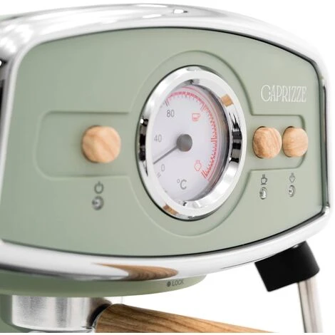 Macchina Da Caffé Express Semi-automatica Caprizze Kai 1050 W 15 Bar Capacitá Per 5 Tazzine Con Vaporizzatore Colore Verde Opaco - immagine 3