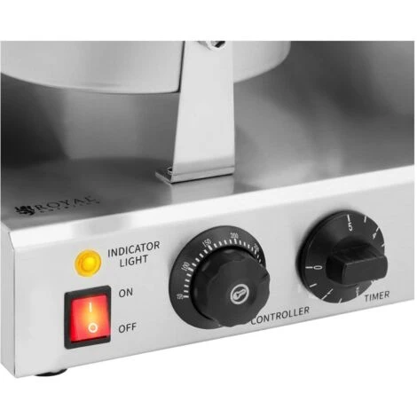 Piastra Per Waffles Doppia Piastra Per Cialde 2.000 W 0 - 5 Min Timer - immagine 2