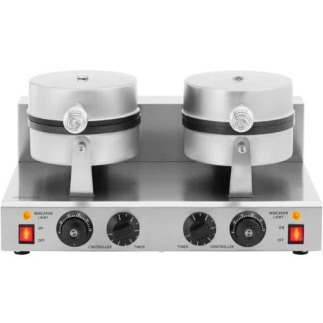 Piastra Per Waffles Doppia Piastra Per Cialde 2.000 W 0 - 5 Min Timer - immagine 5