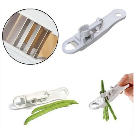 Affettatrice Per Fagioli Verdi Taglierina Per Frutta Verdura Stringer Peeler Remover Pratici Gadget Da Cucina Accessori Per La Cucina - - immagine 5