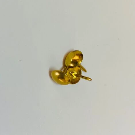 BULLETTE Chiodi Testa BOMBATA Da 9 X 15 MM Per Divano Sedia Poltrona 100 Pezzi, Colore Oro Lucido