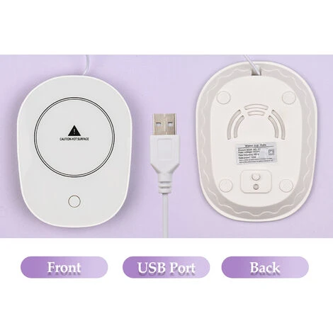 Scaldatazze USB Con Interruttore Del Sensore Di Gravità Inverno 55°C Scaldatazze Da Caffè A Temperatura Costante Scaldatazze Elettrico Da Tavolo Per Caffè Latte Tè Acqua Ufficio Uso Domestico Spegnime - immagine 3