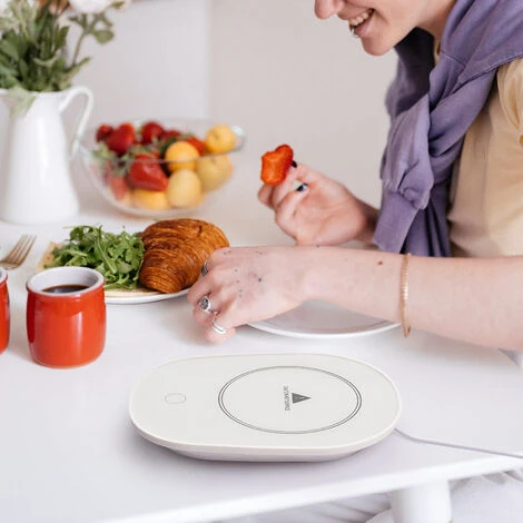 Scaldatazze USB Con Interruttore Del Sensore Di Gravità Inverno 55°C Scaldatazze Da Caffè A Temperatura Costante Scaldatazze Elettrico Da Tavolo Per Caffè Latte Tè Acqua Ufficio Uso Domestico Spegnime - immagine 4