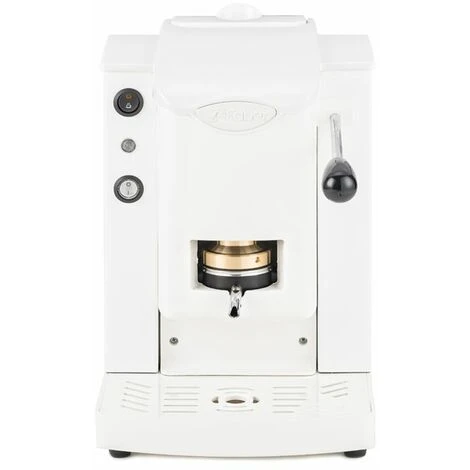 Faber Slot Plast Basic - Macchina Per Caffe Con Pressacialda In Ottone - Telaio In Metallo Bianco E Frontale In Policarbonato Bianco - FABSPBIABBASOTT