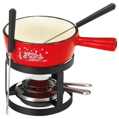Fonduta Set 2 Forchette Rosse - SH-V611 - Tableandcook - immagine 2