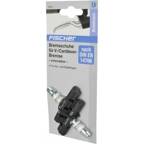 FISCHER Adulti Freni A V Schraubb Alluminio + Acciaio Pattino Del Freno, Nero, One Size - immagine 3