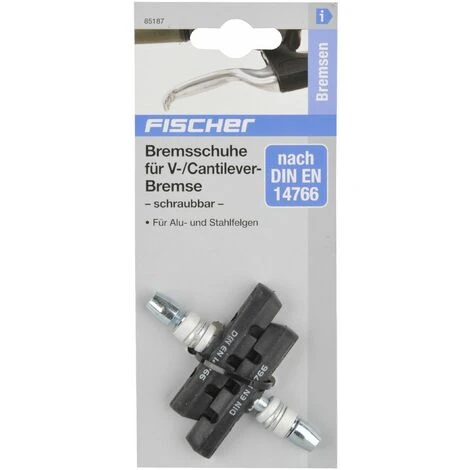 FISCHER Adulti Freni A V Schraubb Alluminio + Acciaio Pattino Del Freno, Nero, One Size - immagine 4