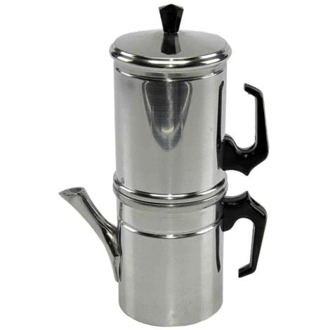 Ilsa Napoletana Caffettiera, 6 Cups, Alluminio, Argento