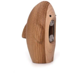 Creativo Squalo In Legno Decorazione Apribottiglie Per Birra Statua Apribottiglie Strumento Portatile Per Rimuovere Il Tappo Della Soda Del Vino Per La Decorazione Domestica Del Partito 1 Pz Bianco