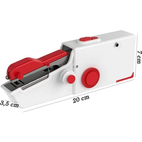 Macchina Da Cucire Portatile Mini Cucitrice Da Viaggio Per Tessuti Taglio Cucito - immagine 3