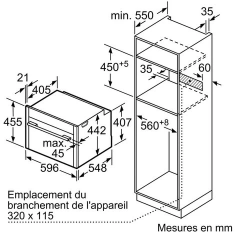 Forno Combinato Integrabile 45l Inox/nero - C17mr02n0 - Neff - immagine 4