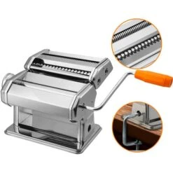 Hengda Macchina Per La Pasta Fatta In Casa, Per Lasagne, Tagliatelle E Tagliolini In Acciaio