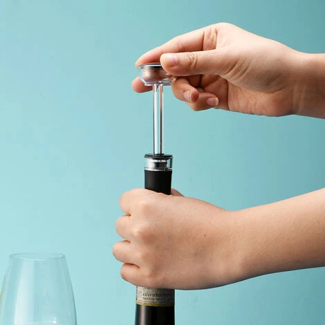 Aeratore Per Vino Da 1 Pezzo E Tappo Per Vino Da 1 Pezzo Vuoto D'aria Antigoccia Riutilizzabile Tappo Del Vino In Silicone Aspiratore D'aria Per Vino Rosso Champagne - immagine 5
