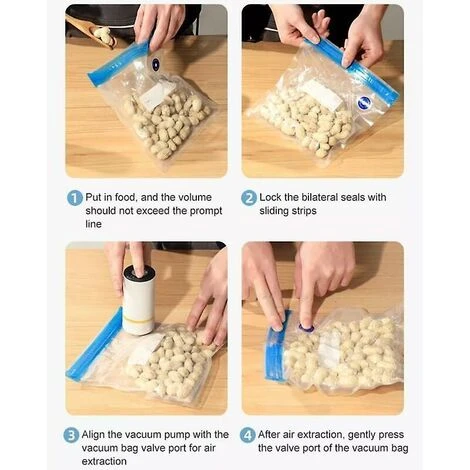 Sacco Sottovuoto Abbigliamento Cibo Pompa Guarnizione Pompa Ad Aria Domestica Compressa Elettrica - immagine 5