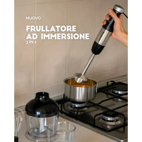 Frullatore Ad Immersione 3in1 Kit, 700W, Accessori In Acciaio Inossidabile, Innoliving INN-698 - immagine 3