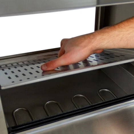 Macchina Per Hot Dog A Vapore Macchina Hot Dog Acciaio Inox Hot Dog Maker 2000W, Capacità: 100 Salsicce, 30 Panini, Intervallo Di Temperatura 30-110 °C, Con Valvola Di Scarico Accessori GRATIS - immagine 4