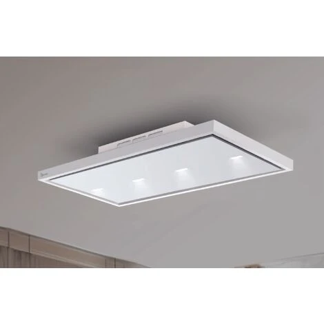 Cappa A Soffitto A Libera Installazione ヨ GEA FREE BIANCA 90x60 Cm. 900 M3/h - immagine 2