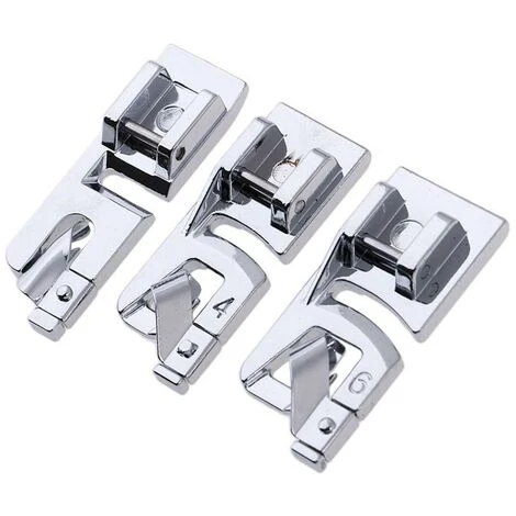 Pezzi Accessori Per Cucire, Orlo Arrotolato Stretto, Macchina Da Cucire, Set Di Piedini, Strumenti Per Cucire Per La Casa, Telaio Per Ricamo (3 Mm, 4 Mm, 6 Mm) - immagine 2