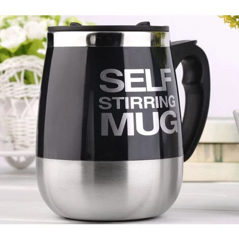 Tazza Automescolante Elettrica Coperchio Mixer Frullatore Caffe Cappuccino Te - immagine 2