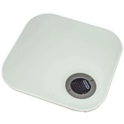Bilanciamento Del Bianco Digitale - Bilancia Quadrata Digitale, Vetro, Abs, Dimensioni L. 21,5 X L. 21,5 X D. 2 Cm - 5 Five Simply Smart