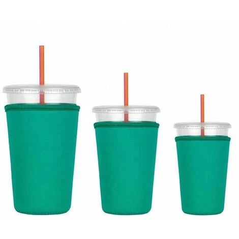 Custodie Riutilizzabili Per Caffè Ghiacciato - Custodia Isolata Per Bevande Fredde, Custodia Per Tazze Da Caffè Per Bevande Al Latte E Tè (medio) - immagine 4