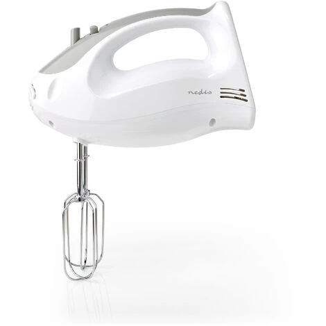 Nedis Frullatore 200 W Impostazione A 5 Velocità Funzione Turbo 2 Battitori / 2 Dough Ganci Bianco / Grigio