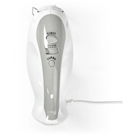 Nedis Frullatore 200 W Impostazione A 5 Velocità Funzione Turbo 2 Battitori / 2 Dough Ganci Bianco / Grigio - immagine 5
