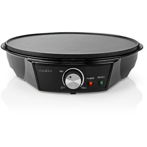 Nedis Creperie Elettrica Diametro: 300 Mm 1200 W Rivestimento Antiaderente Impostazione Della Temperatura Indicatore Luminoso / Spia Nero Metallo - immagine 5