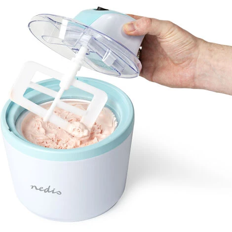 Nedis Gelatiera 1.2 L Bianco / Blu Alluminio / Plastica - immagine 4